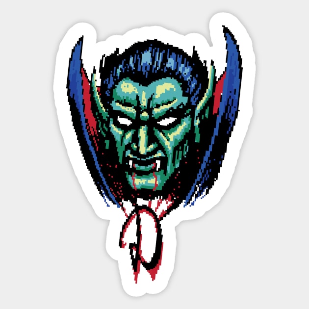 Dracula Sticker by SerhiyKrykun